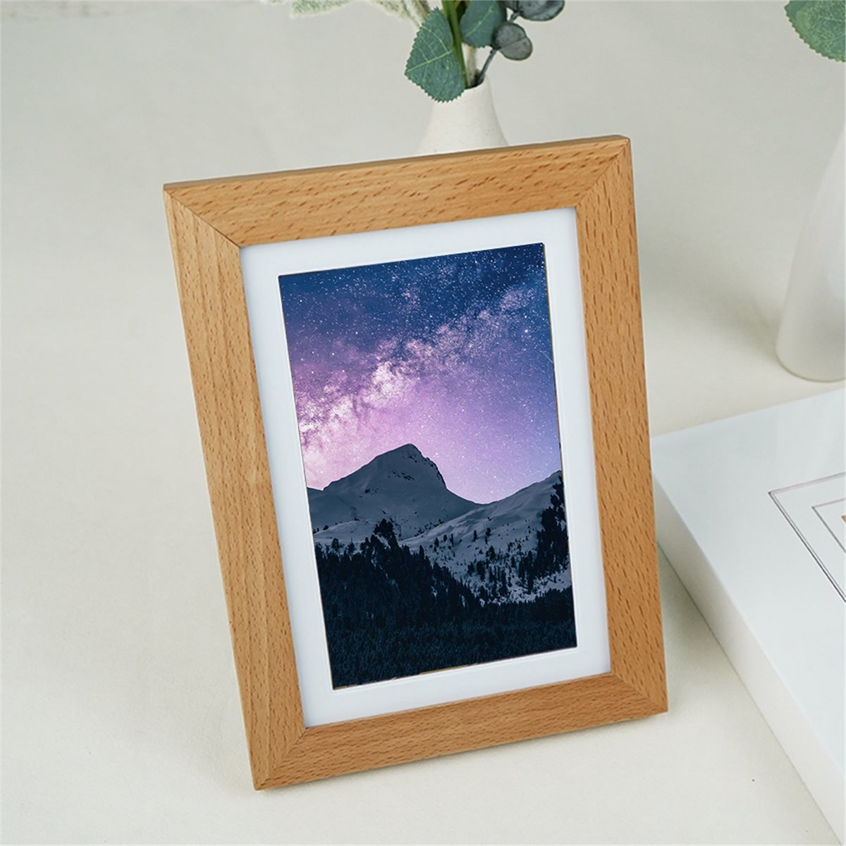 Digital Photo Frame Wifi - A73T 7.3'' Layar E-Ink Berwarna Bingkai