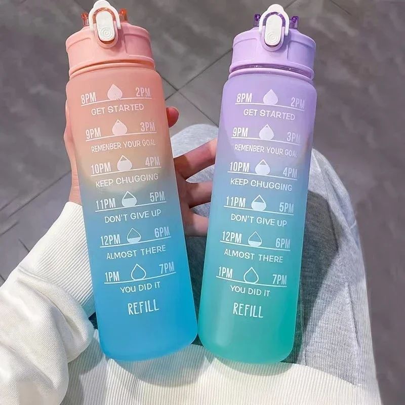 Smart Water Bottle Tracker - Botol Air Olahraga dengan Sedotan Pelacak