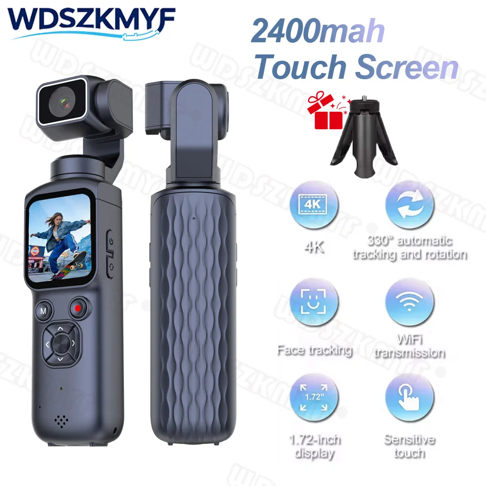 Action Camera 4K - Kamera Aksi 4K dengan Penstabil Gimbal