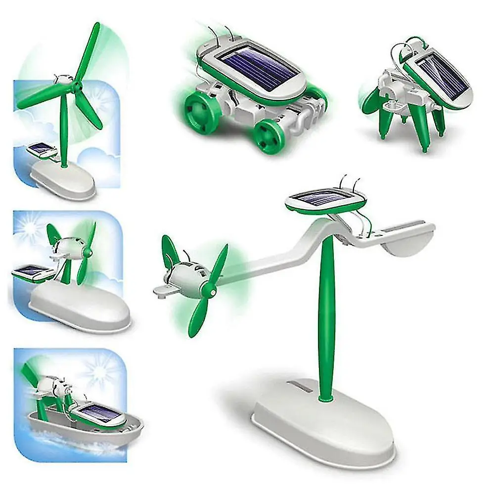 Kit Robot tenaga surya 6-In-1, - Electronics Gadgets For Kids ulasan dan harga