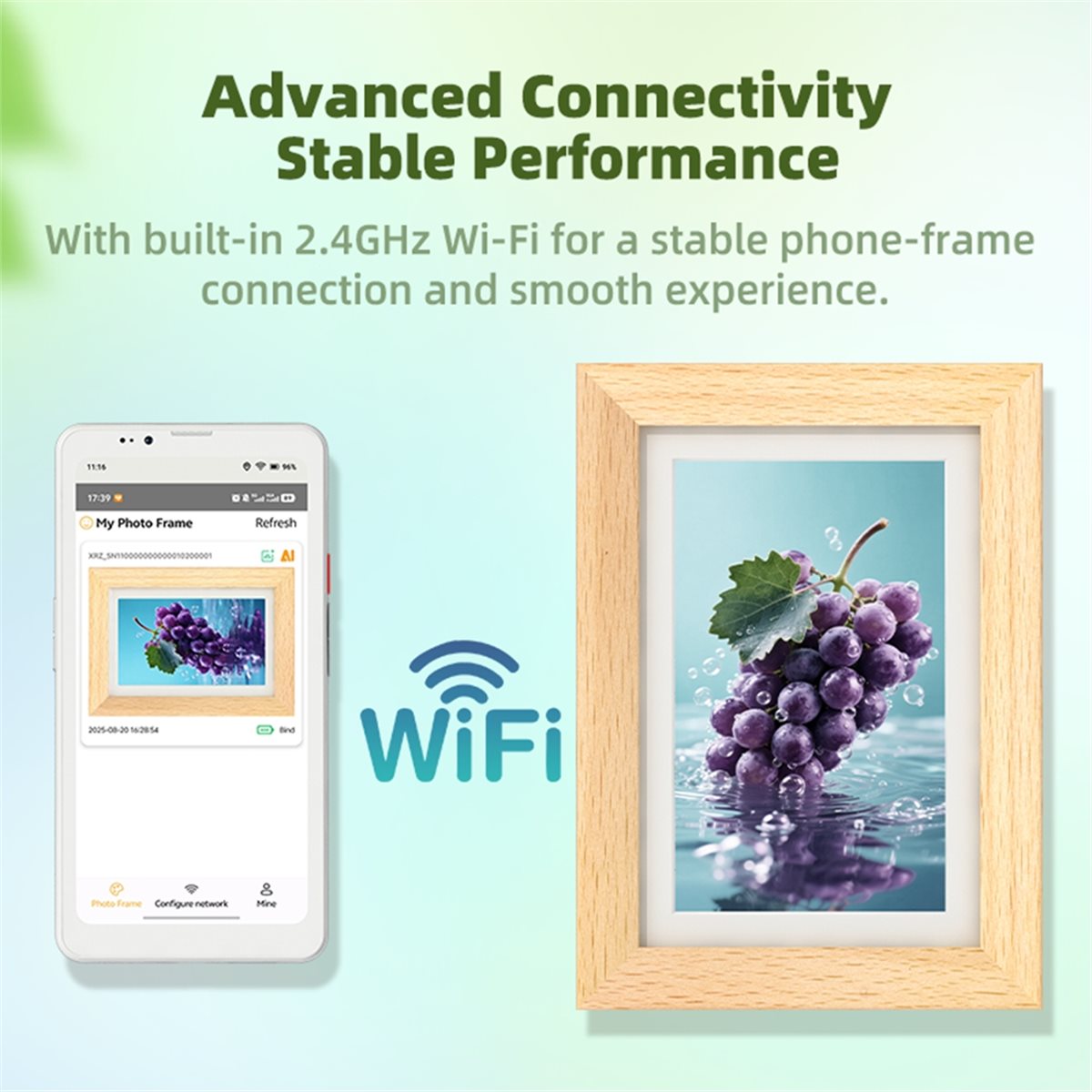 A73T 7.3'' Layar E-Ink Berwarn - Digital Photo Frame Wifi ulasan dan harga