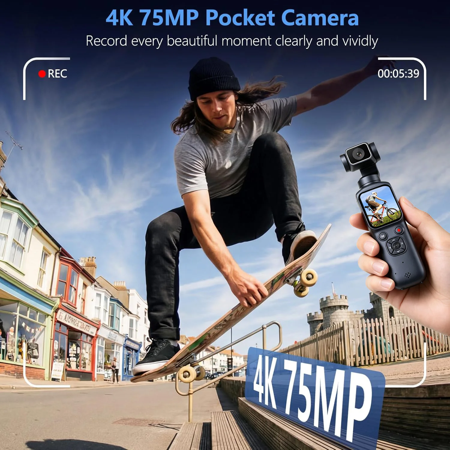 Kamera Aksi 4K dengan Penstabi - Action Camera 4K ulasan dan harga