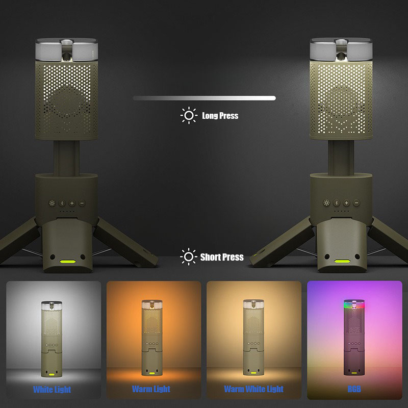 VOLODYMYR Lampu Camping LED Te - Bluetooth Speaker Waterproof ulasan dan harga