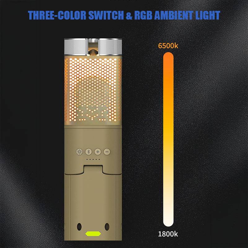 VOLODYMYR Lampu Camping LED Te - Bluetooth Speaker Waterproof ulasan dan harga