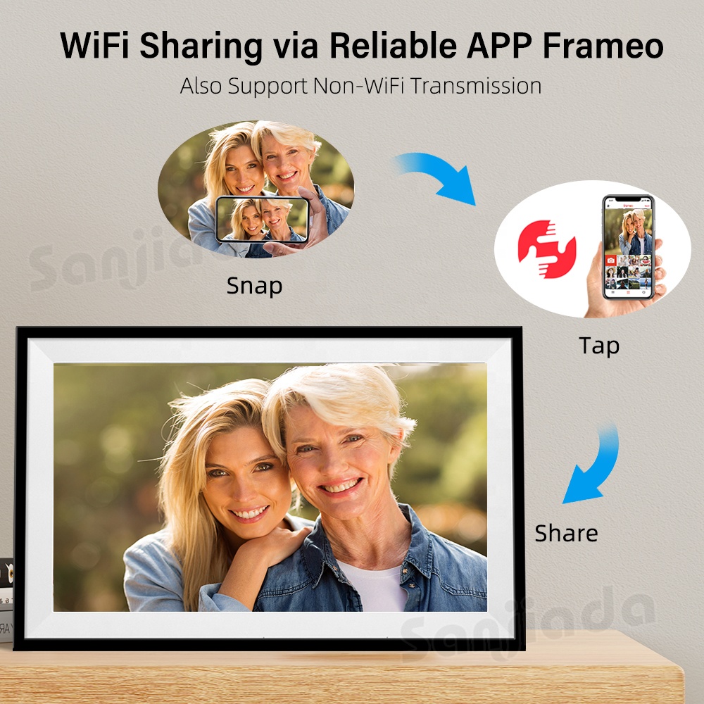 Bingkai Foto Digital Ukuran Be - Digital Photo Frame Wifi ulasan dan harga
